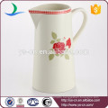 Factory price wholesale pitcher dolomite material with flower decals